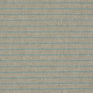 Schumacher Manning Stripe Indoor/Outdoor Fabric in Aqua