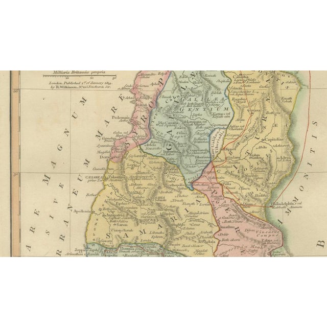 Early 19th Century Holy Land Map from Wilkinson, 1819 For Sale - Image 5 of 10