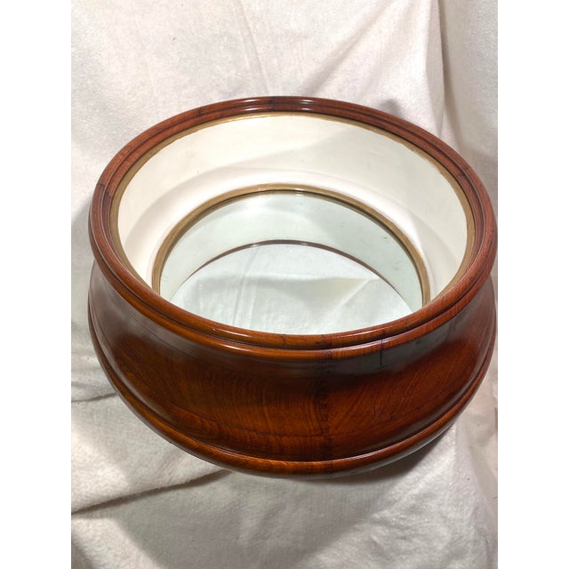 English Walnut Oval Mirror For Sale In Charlotte - Image 6 of 18