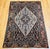 Antique Persian Malayer Area Rug, Hand-Knotted Wool, Geometric Medallion Pattern, Ivory & Navy,5x7 For Sale - Image 9 of 17