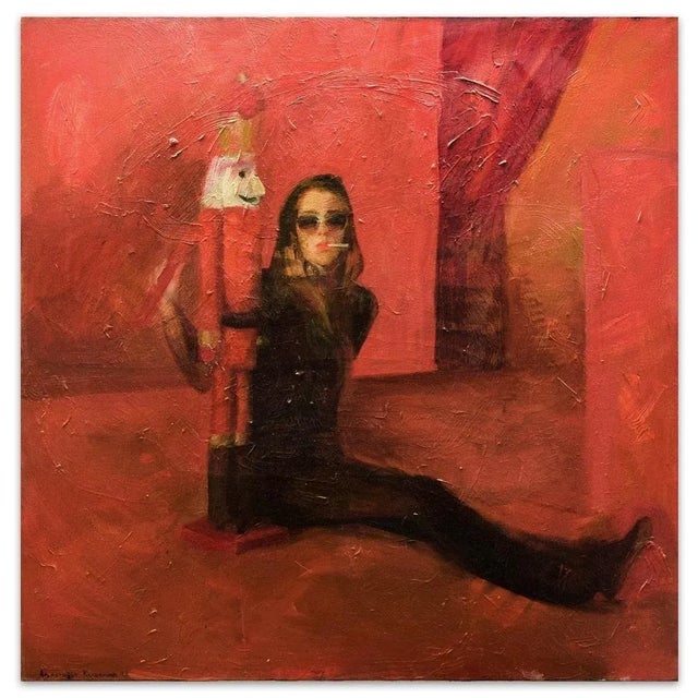 Melania de Leyva - Original Oil on Canvas by Anastasia Kurakina - 2013 2013 For Sale - Image 4 of 4