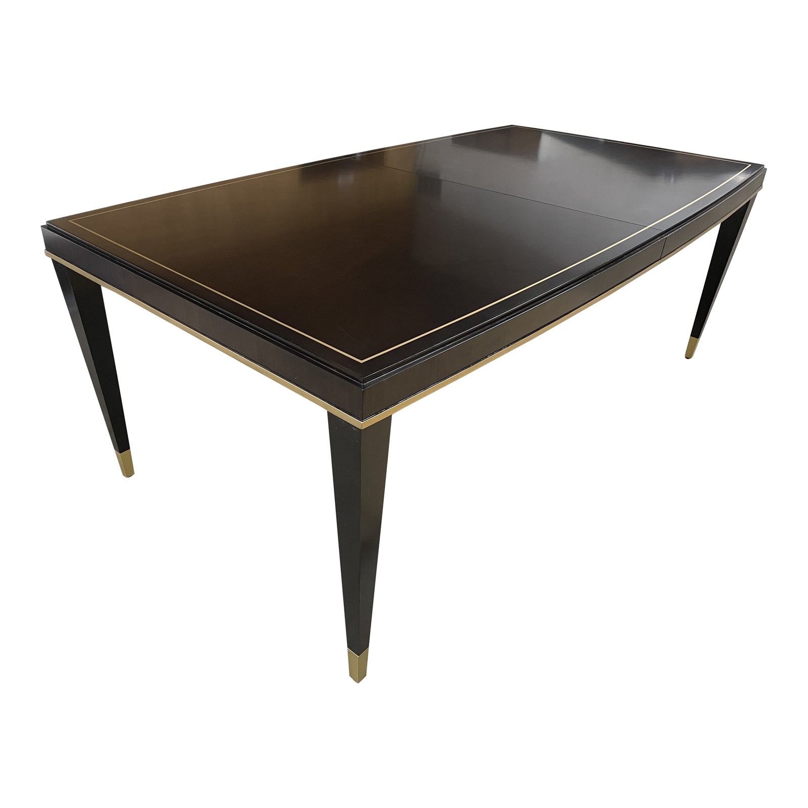 Lexington Carlyle Manhattan Walnut Rectangular Dining Room Table Hollywood Regency Chairish