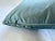 Pair of Custom Blue-Green Silk-Cotton Square Pillows With Cord Detail For Sale - Image 10 of 12