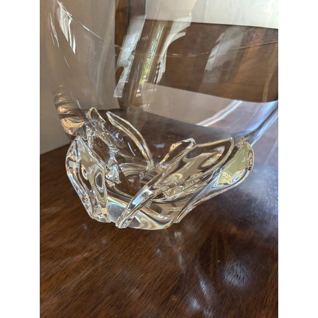 Minimalism Steuben Genuine Crystal Deep Flower Bowl For Sale - Image 3 of 4