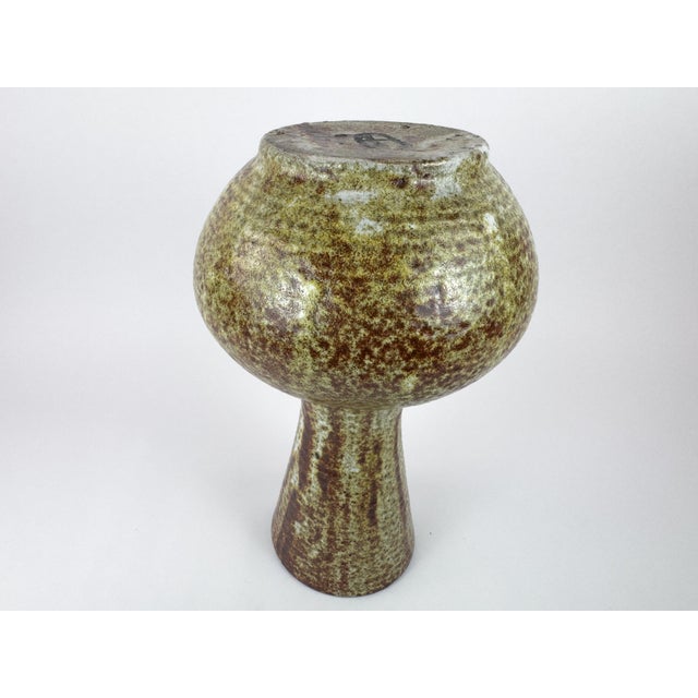 Ceramic Large Accolay Ceramic Flower Frog Vase (Pique Fleurs), France, c.1960s For Sale - Image 7 of 12