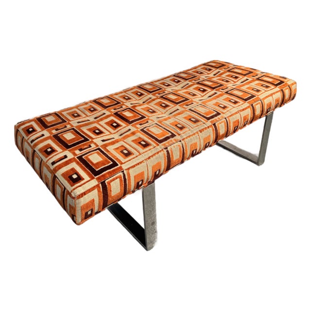 Mid 20th Century Mid-Century Modern Upholstered Bench For Sale