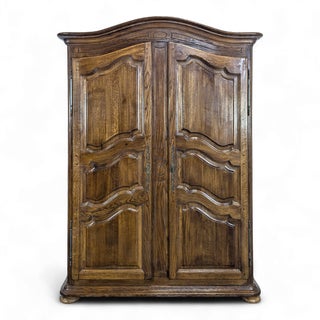 Neo-Rustic Dark Oak Wardrobe For Sale