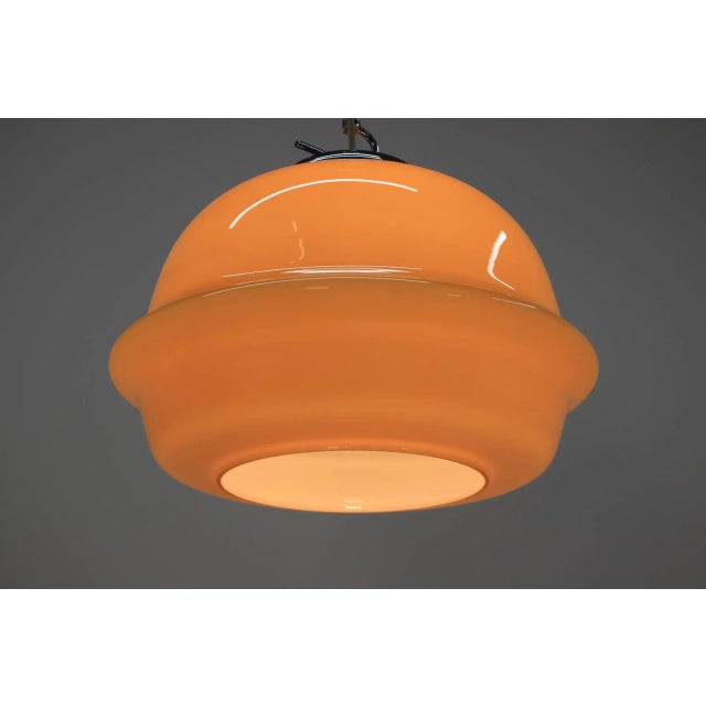 Mid-Century Modern Mid-Century Glass Pendant, 1980s For Sale - Image 3 of 6