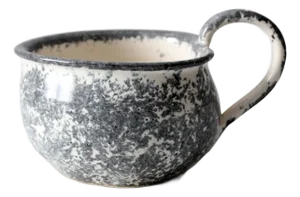 Vintage Heart Shaped Studio Pottery Mug