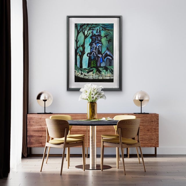 Joan Gillchrest, Church and Churchyard, Mid 20th Century, Oil Painting, Framed For Sale - Image 13 of 18