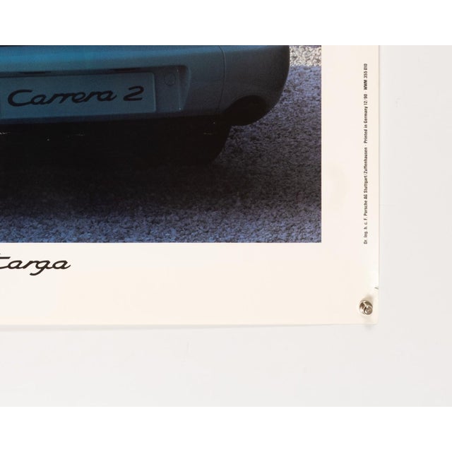 1990s Porsche 911 Carrera 2 Targa Poster, 1990 For Sale - Image 5 of 9