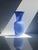 Vintage Italian Blue Opal Glass Vase, 1980s, in Very Good conditions. Designed 1980 to 1989