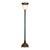 Oxidized Emerald & Antique Brass Neoclassical Torchiere Floor Lamp For Sale