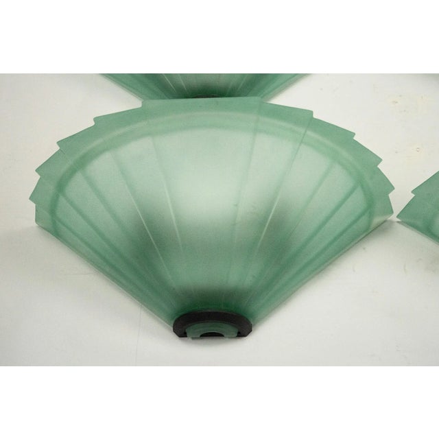 Green Wall Sconces in Green Murano Glass from De Majo, Italy, 1980s, Set of 6 For Sale - Image 8 of 14