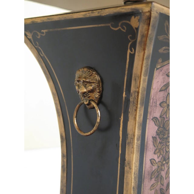 1990s Brandburn Gallery Toleware Regency Decorated Lamp For Sale - Image 4 of 9