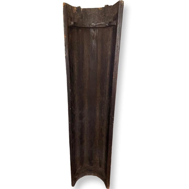 Late 19th Century Antique Oriental Carved Wood Column For Sale - Image 5 of 5
