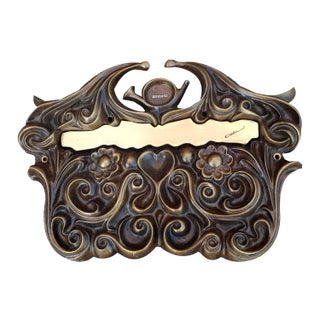 Bio-Baroque Colani Brass Letterbox Slot Toccata for Brabantia Art Line For Sale