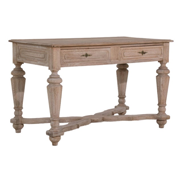 19th Century France Antique White Wood Console Table For Sale