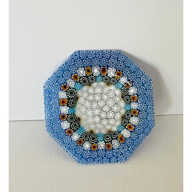 Newly detailed millefiori thousand Floweers small Catchall plate.