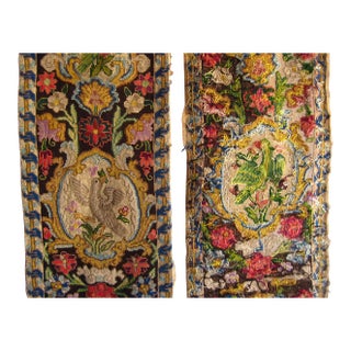 Early 19th Century Pair of French Needle Point Tapestry Borders With Birds For Sale