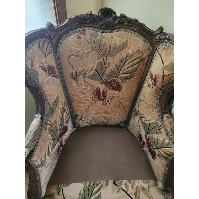 Textile Vintage Club Arm Chair For Sale - Image 7 of 8