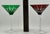 Mid 20th Century Stunning Set of 5 Large Vintage Mid Century 2 Color Overlay Deep Hand Cut to Clear Martini & Wine Glasses For Sale - Image 18 of 18