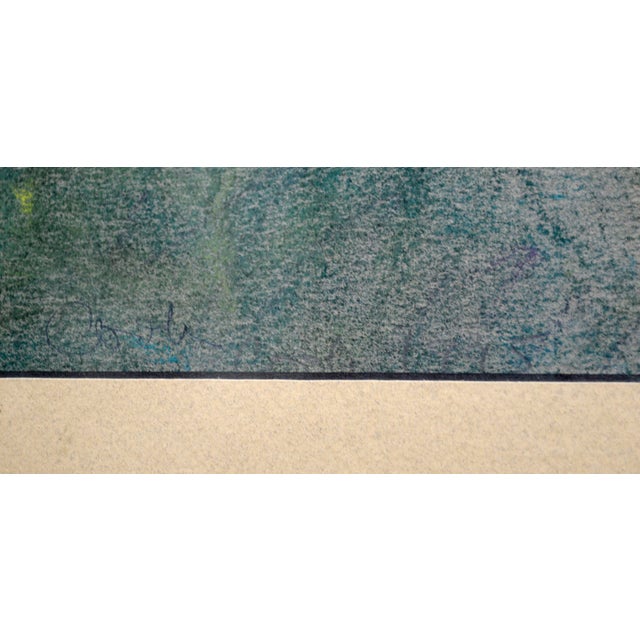 1990s Chilmark Pond", Martha's Vineyard Plein Air Coastal Island Pastel Landscape by Anne F. Cook For Sale - Image 5 of 6