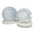 1990s Alabaster Glass Dinner & Salad Plates- Set of 10 For Sale