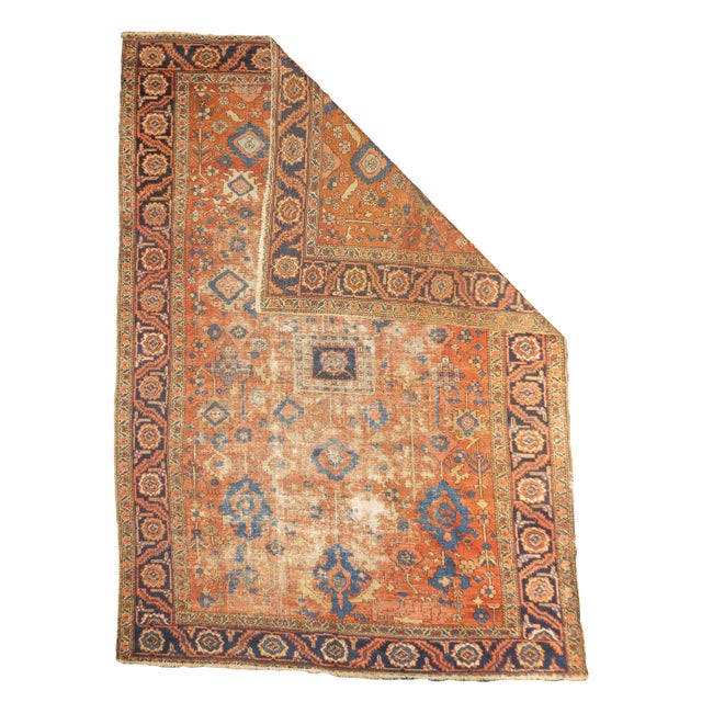 Fine Antique Persian Heriz 9'5" x 13'2". The numerous rugs of the famous NW Persian weaving district, from small scatters...