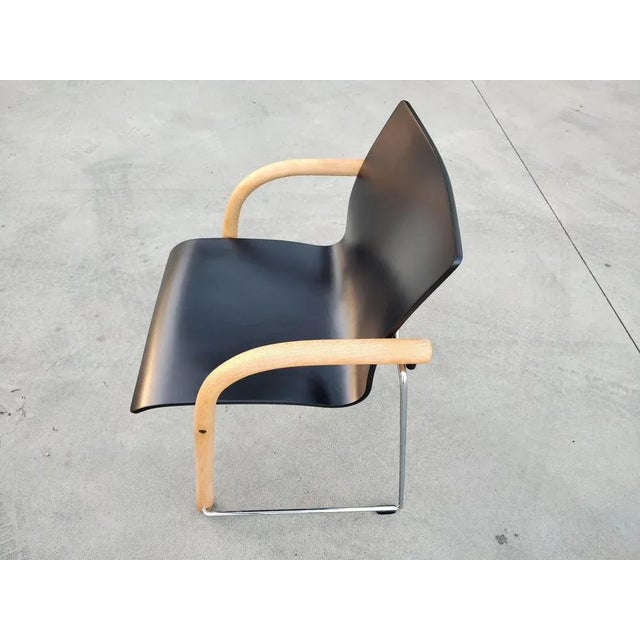 Wood Model 320 Dining Chairs attributed to Wulf Schneider and Ulrich Bohme for Thonet, Austria, 1984, Set of 4 For Sale - Image 7 of 13