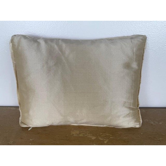 Early 21st Century Fortuny Decorative Pillow, Cotton & Silk, Venetian Floral Design For Sale - Image 5 of 5