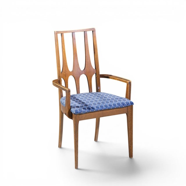 Broyhill Brasilia Mid Century Walnut Dining Chairs - Set of 6 For Sale - Image 17 of 18