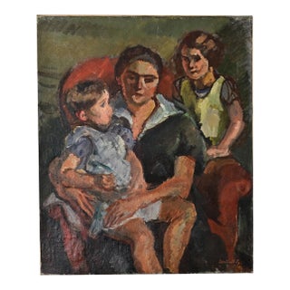 French Vintage Oil Painting by Bertrand Py For Sale