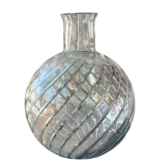 Huge Baccarat French Crystal Bottle Vase