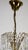 Mid-Century Modern Brass and Lead Crystal 5-Light Chandelier by Joska Bodenmais, 1970s For Sale - Image 3 of 11