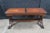 Brown Mid 20th Century Duncan Phyfe Mahogany Tooled Leather Extendable Coffee Table 40-64" For Sale - Image 8 of 13
