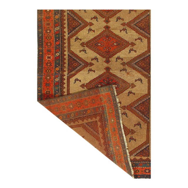 Traditional Pasargad DC Camel Color Persian Antique Malayer Rug For Sale - Image 3 of 3