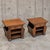 Wood Vintage Brown Nightstands in Oak, Set of 2 For Sale - Image 7 of 15