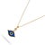 Metal Celestial Protection Deep Blue Evil Eye Gold Necklace For Sale - Image 7 of 9