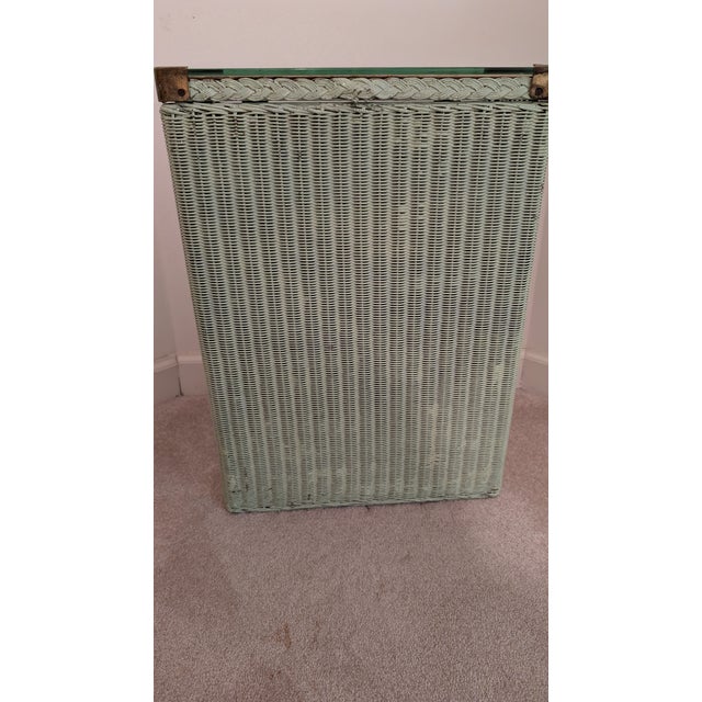 Shabby Chic Antique Wicker Storage Piece/ Hamper For Sale - Image 3 of 12