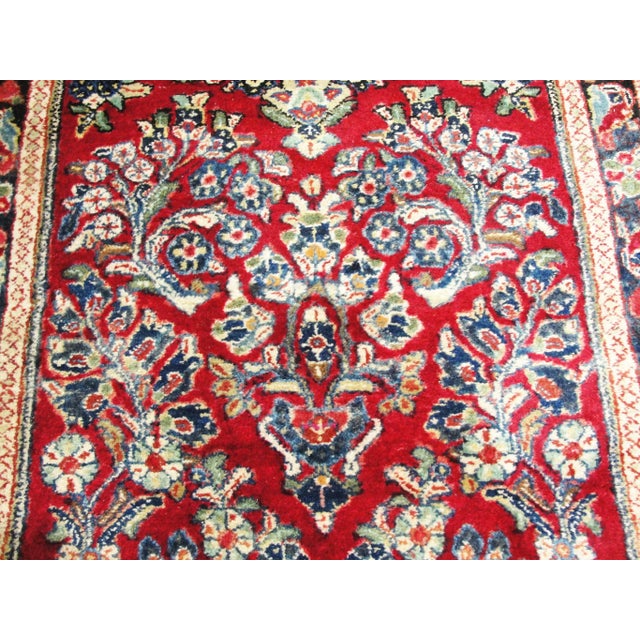 Antique Persian Sarouk Runner, 31"x 126" For Sale - Image 10 of 11