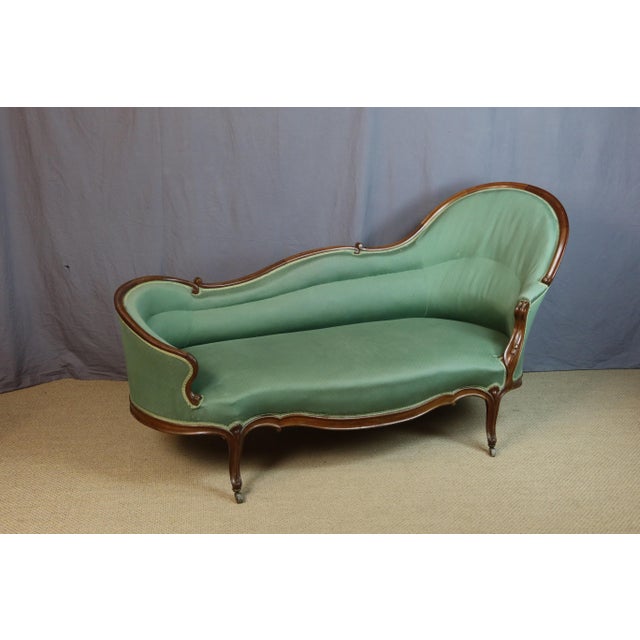 19th Century Louis Philippe Chaise Lounge For Sale - Image 4 of 12