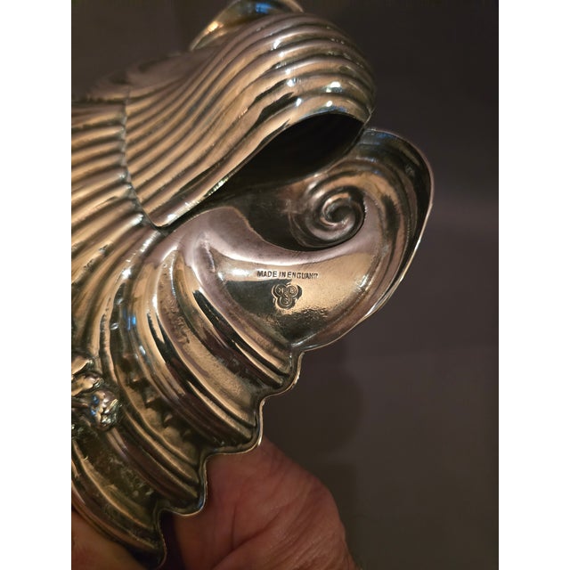 1910s Shell Shaped Silver Plated Bowl For Sale In Los Angeles - Image 6 of 7