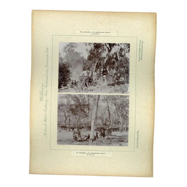 Vintage Photograph of Australia's Wallendelly River, 1893 For Sale