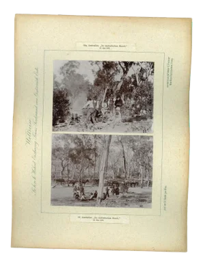 Vintage Photograph of Australia's Wallendelly River, 1893