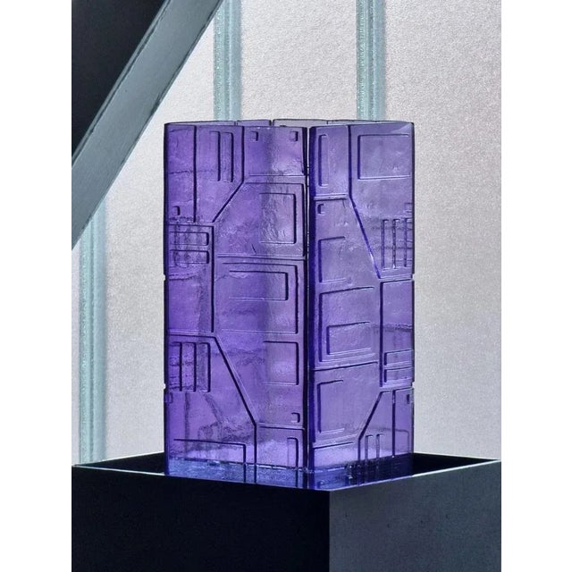 Contemporary Analogic Sci-Fi Violet Vase by Mut Design For Sale - Image 3 of 10