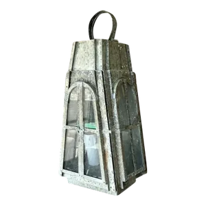 Vintage Boho Patinated Arts and Crafts Exterior Light Sconce