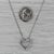 0.23ctw Diamond Open Heart Pendant Necklace 14k White Gold 18.25" Rope Chain For Sale In Greensboro - Image 6 of 6