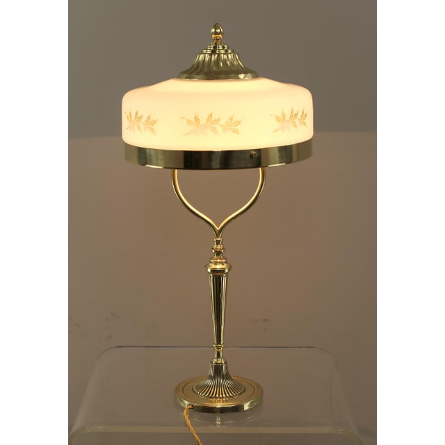 Art Nouveau Ladies Table Lamp in Brass, 1890s For Sale - Image 11 of 18