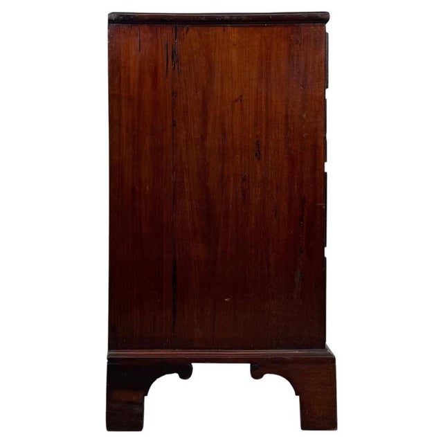 Wood 18th Century English Mahogany Chest of Drawers with Satinwood Inlay For Sale - Image 7 of 12
